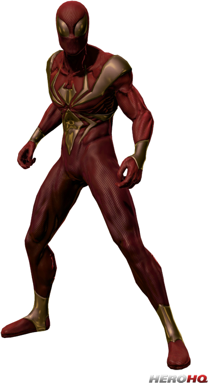 Iron Spider Costume Pose PNG