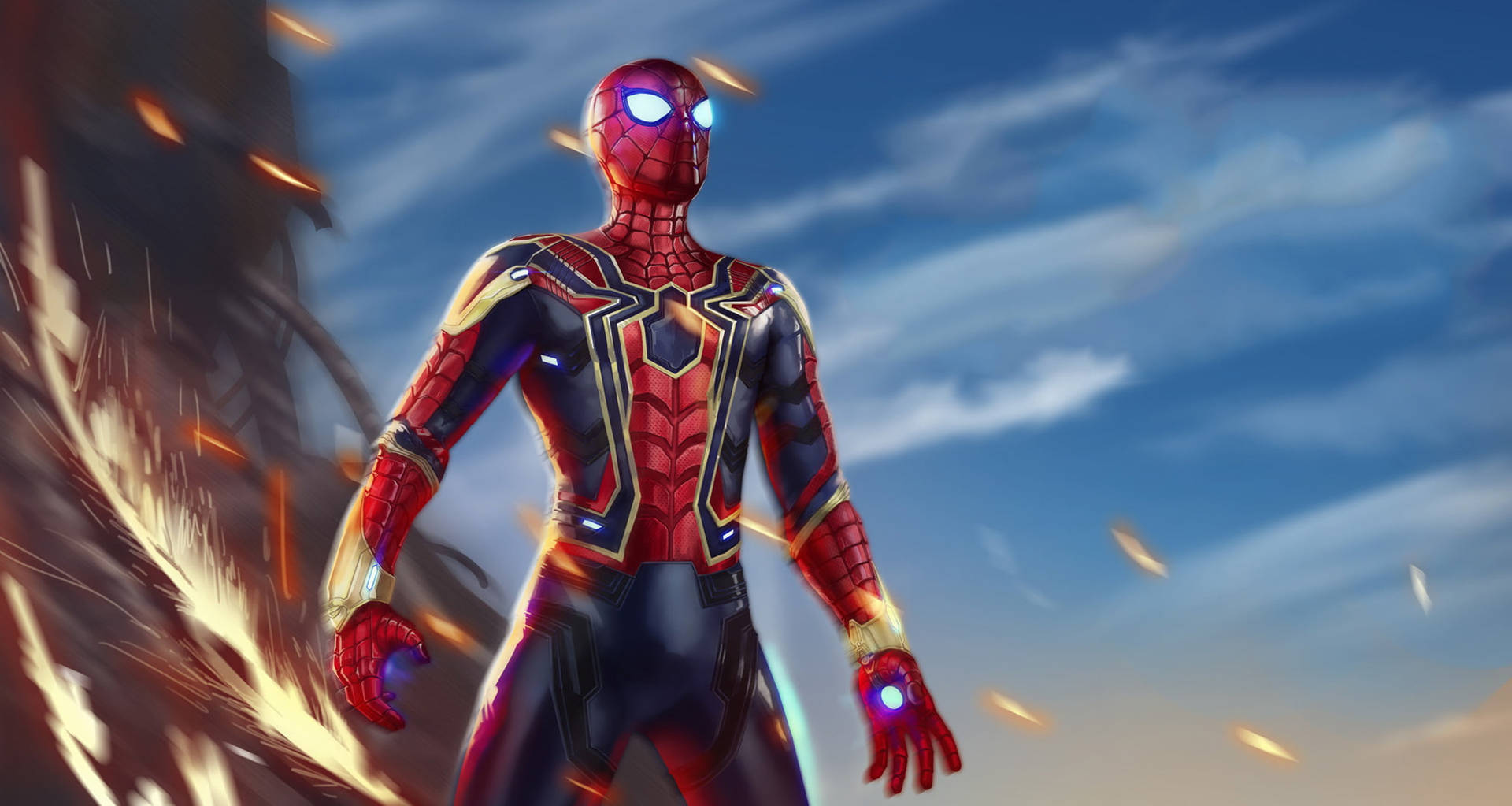 Download Iron Spiderman Avenger 3d Wallpaper 