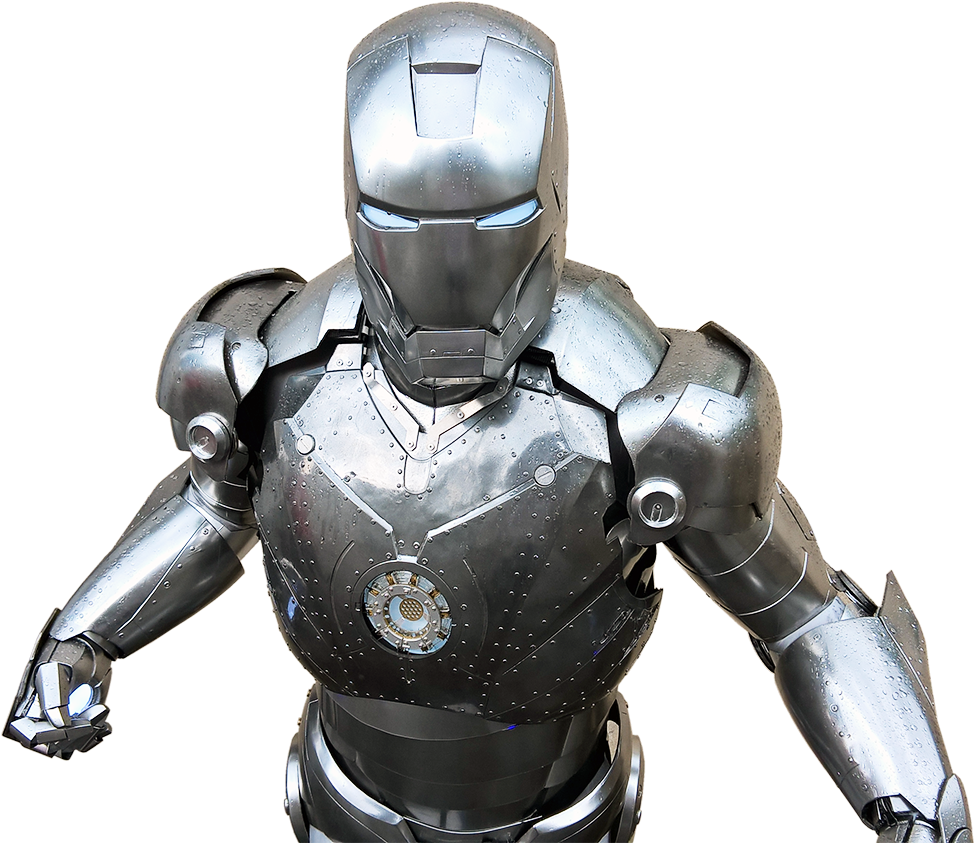 Iron Suit Armor Standing PNG
