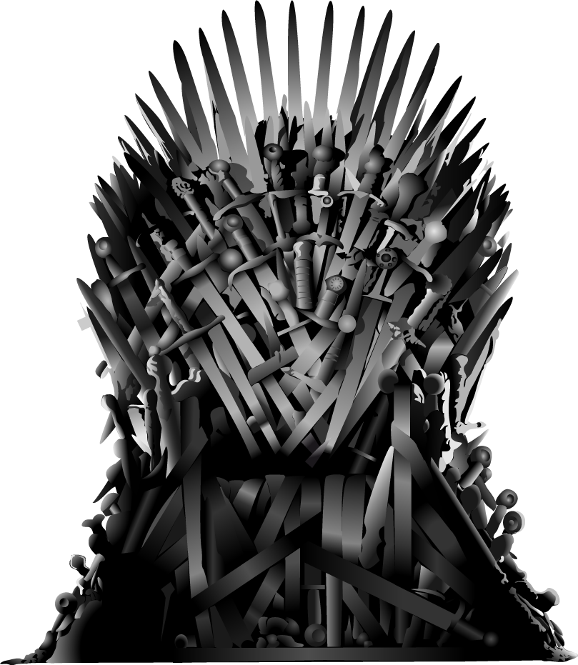 Iron Throne Abstract Art PNG