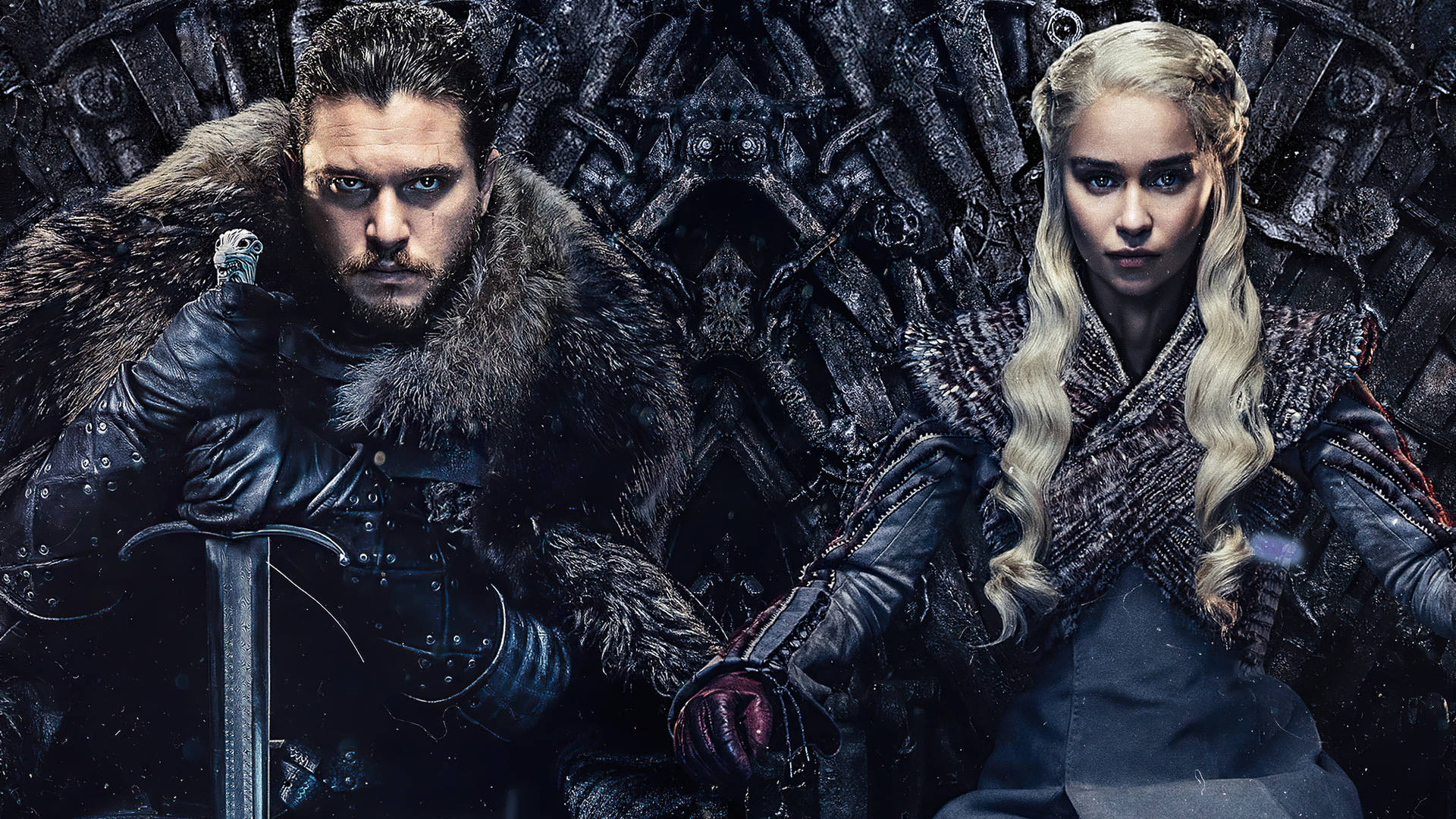 Download Iron Throne Daenerys Jon Snow Game Of Thrones Wallpaper |  