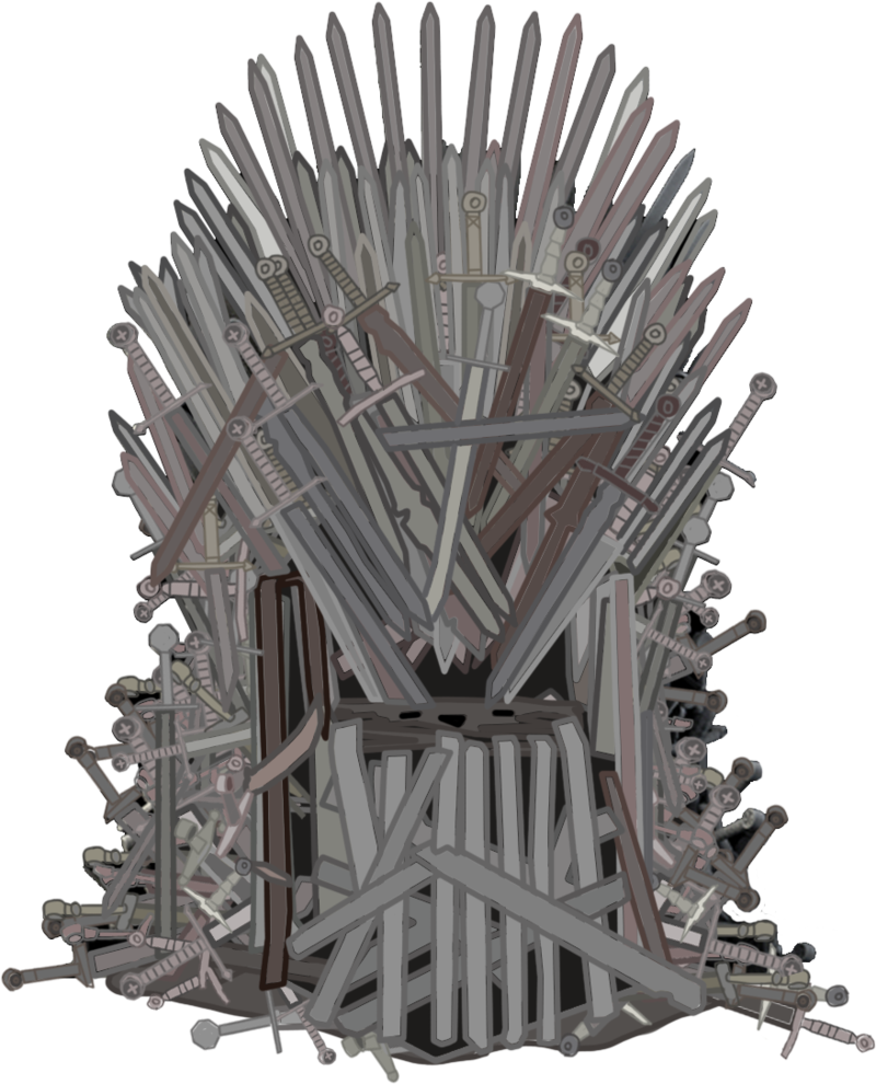 Iron Throne Rendered Image PNG