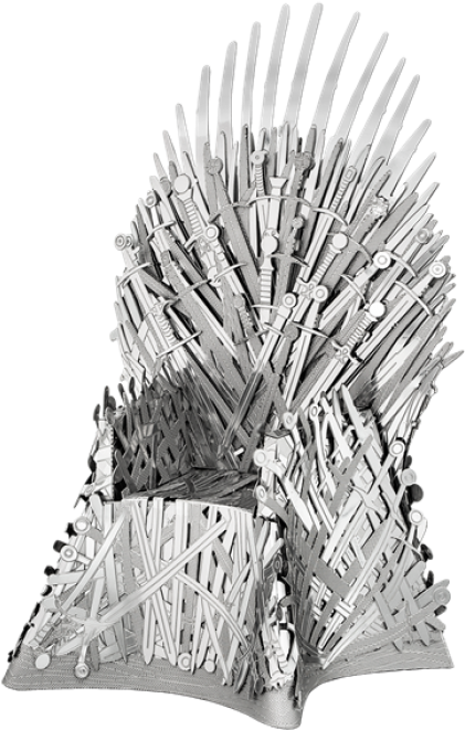 Iron Throne Replica Constructed From Swords PNG