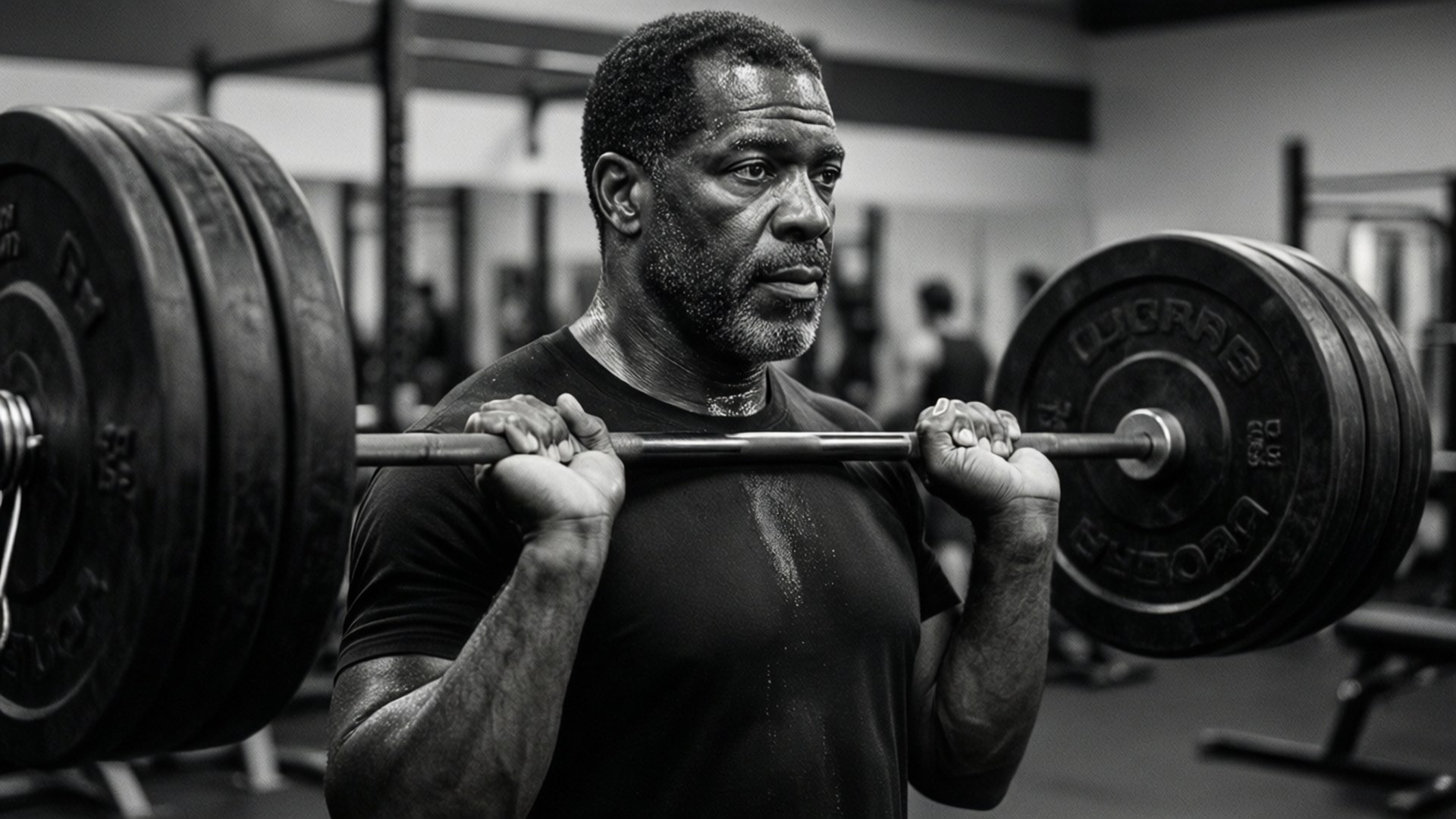 Ron Simmons tränar hårt i gymmet