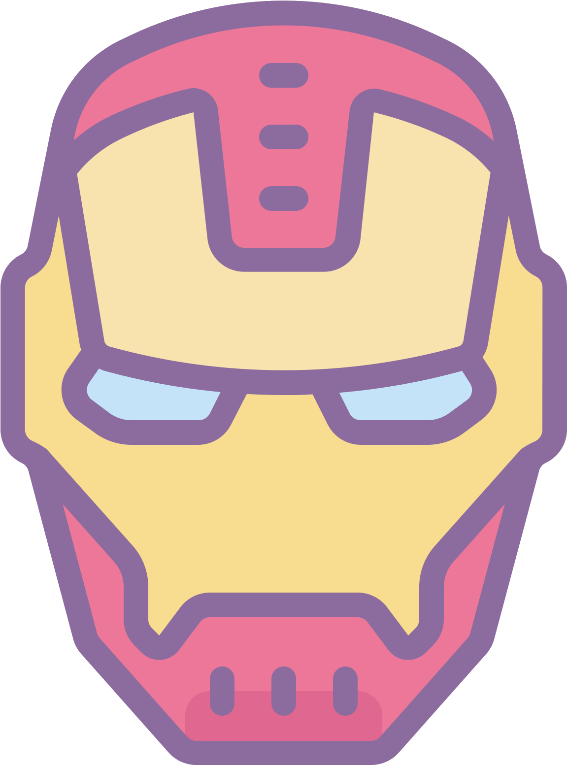 Iron_ Man_ Mask_ Illustration.png PNG