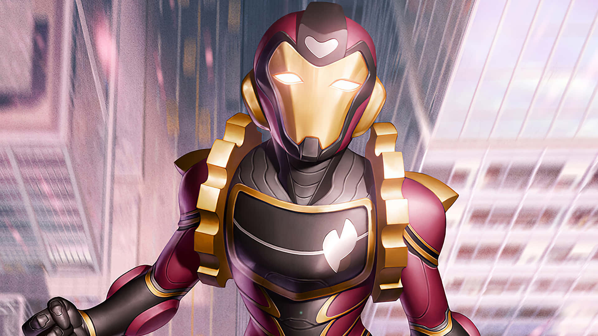 The Ironheart Armor: Smashing Through All Obstacles Wallpaper