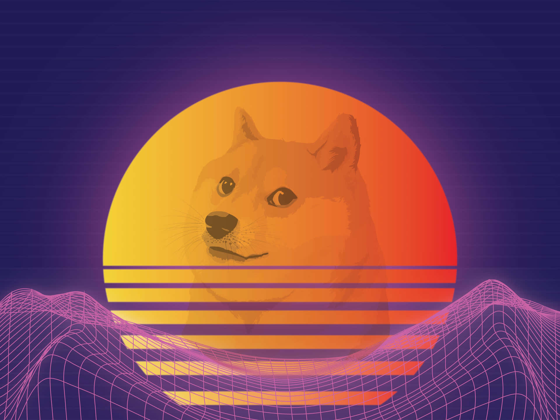 Ironic Image Of A Dog With Weird Face Wallpaper