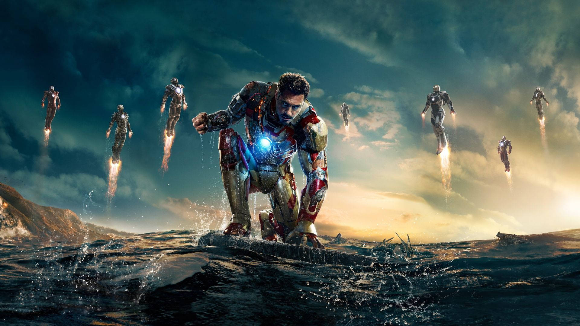 Superhelt Tony Stark Ironman HD-tapet Wallpaper