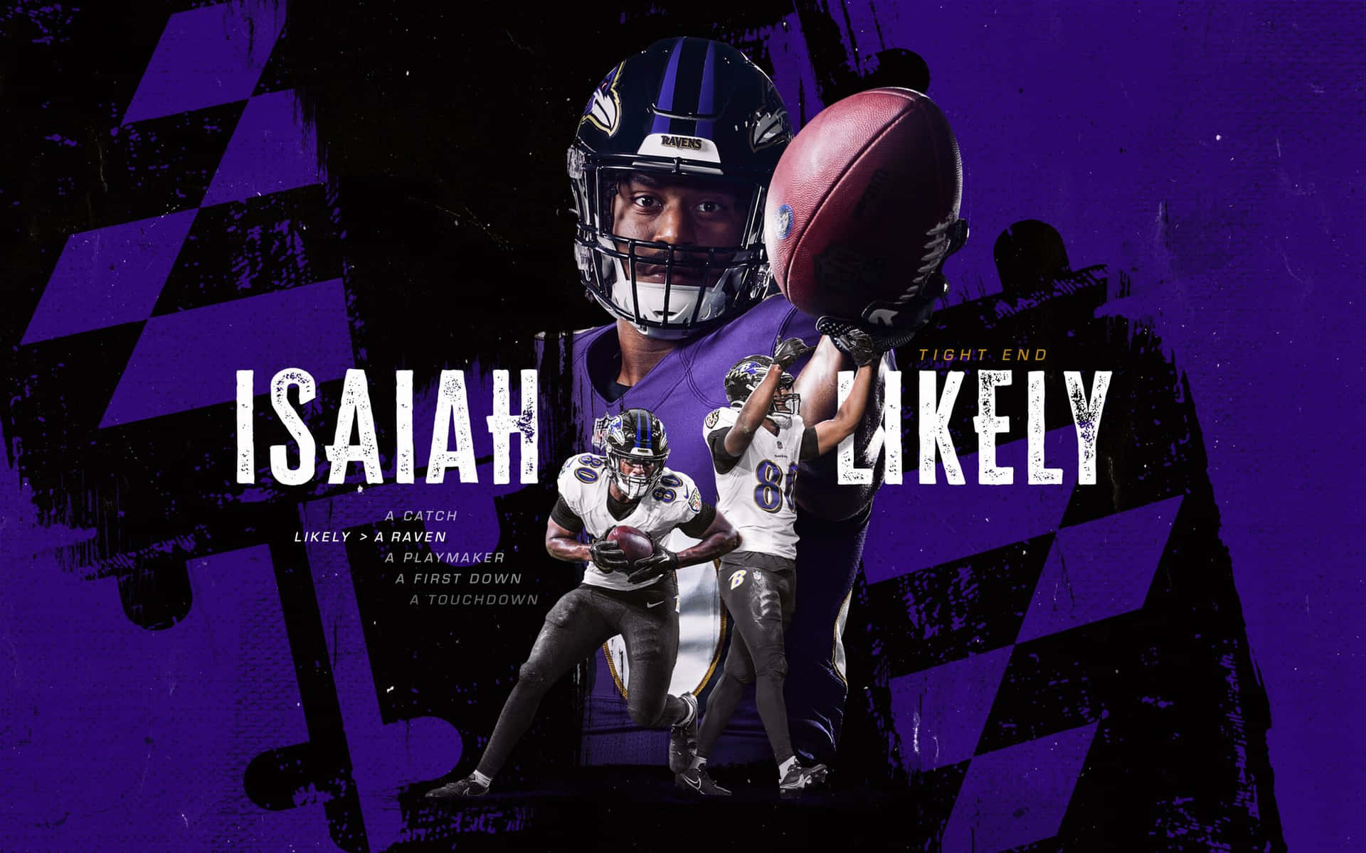 Isaiah Likely Ravens Tight End Wallpaper