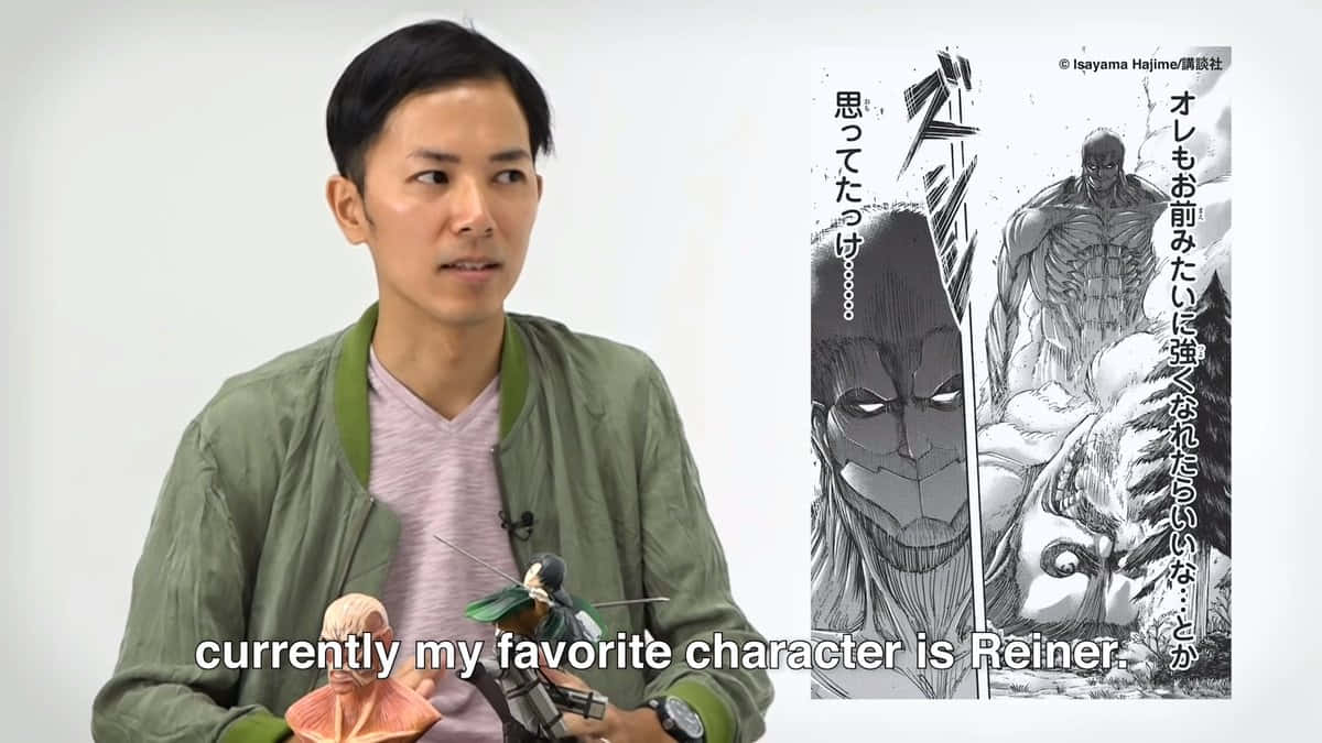 Isayama Hajime, Author of the Smash-Hit Series Attack on Titan Wallpaper