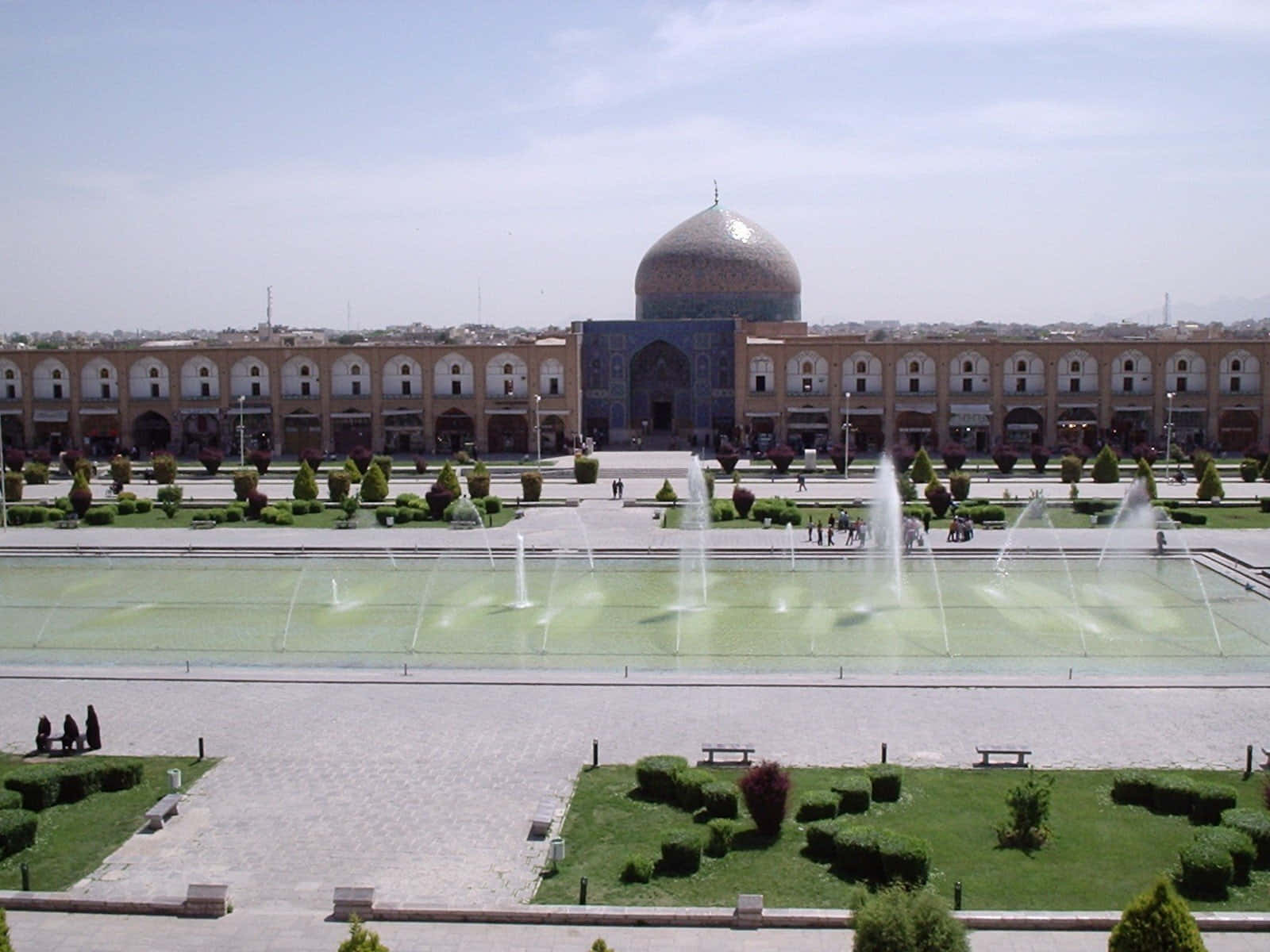 Isfahan Imam Square Foutains Wallpaper