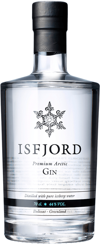 Isfjord Arctic Premium Gin Bottle PNG