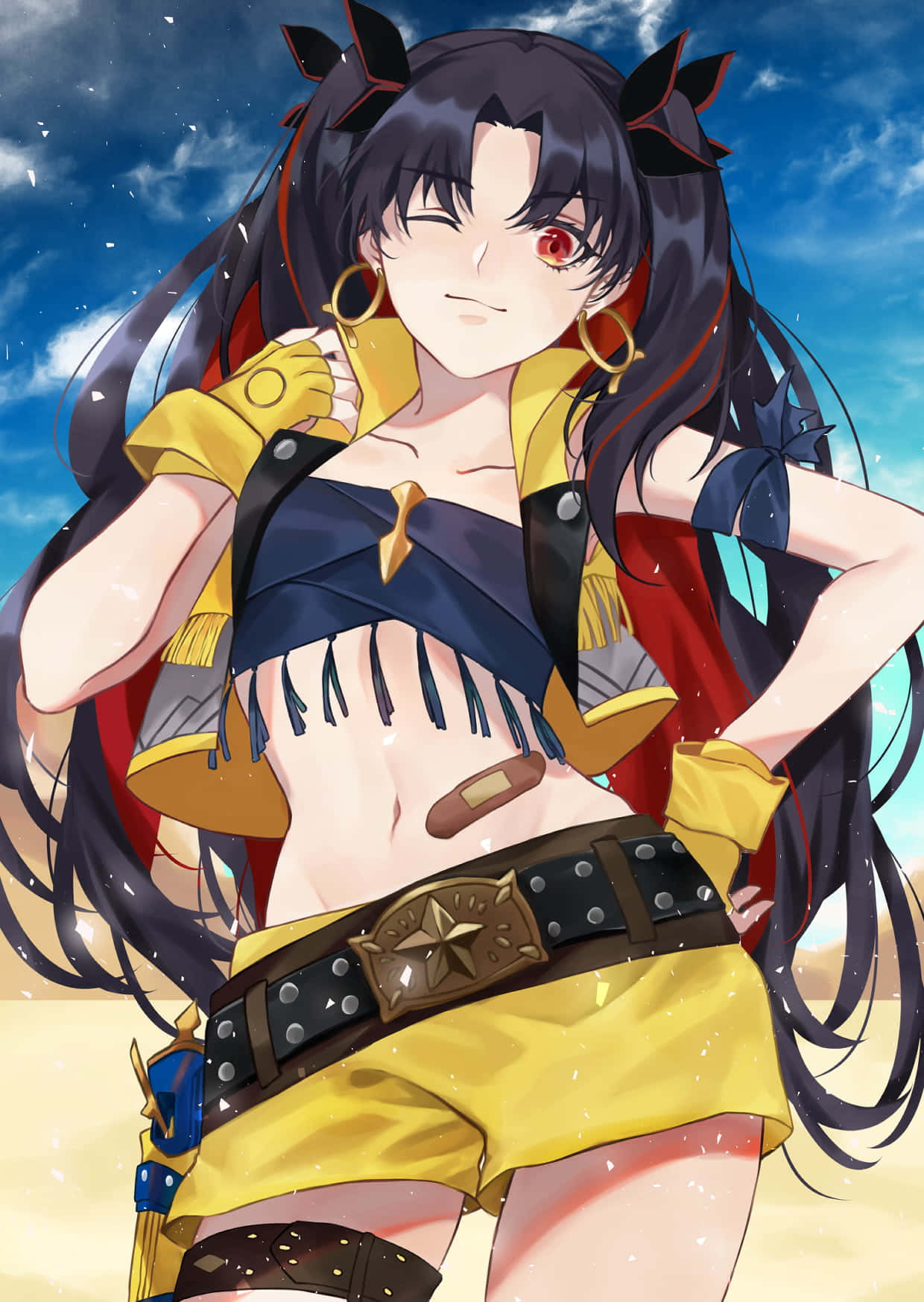 Ishtar From Fate Grand Order In Stunning Action Pose Wallpaper