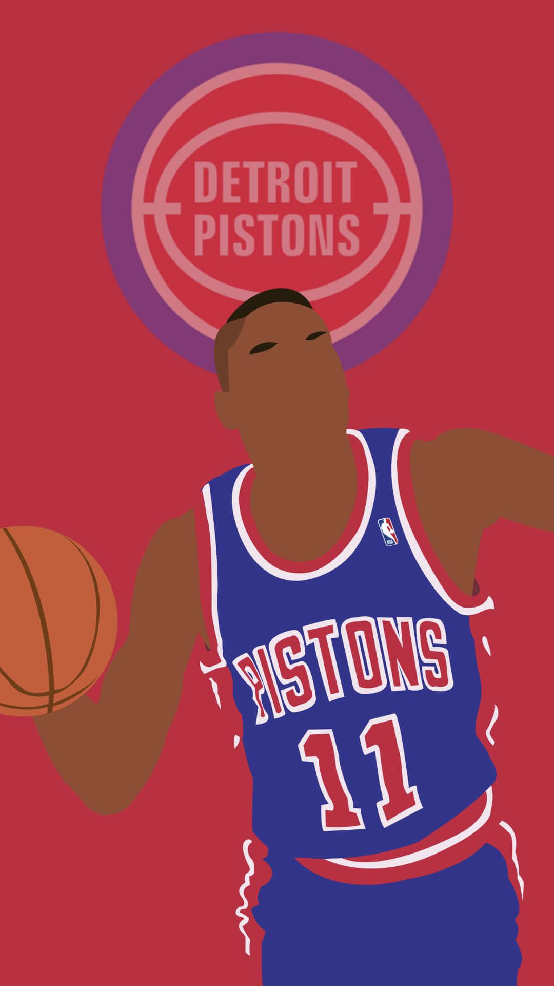 Isiahthomas Detroit Pistons Digitale Kunst. Wallpaper