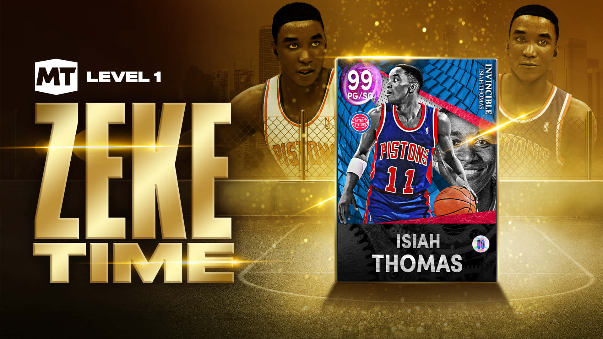 Isiah Thomas Sapphire NBA 2K Card Wallpaper