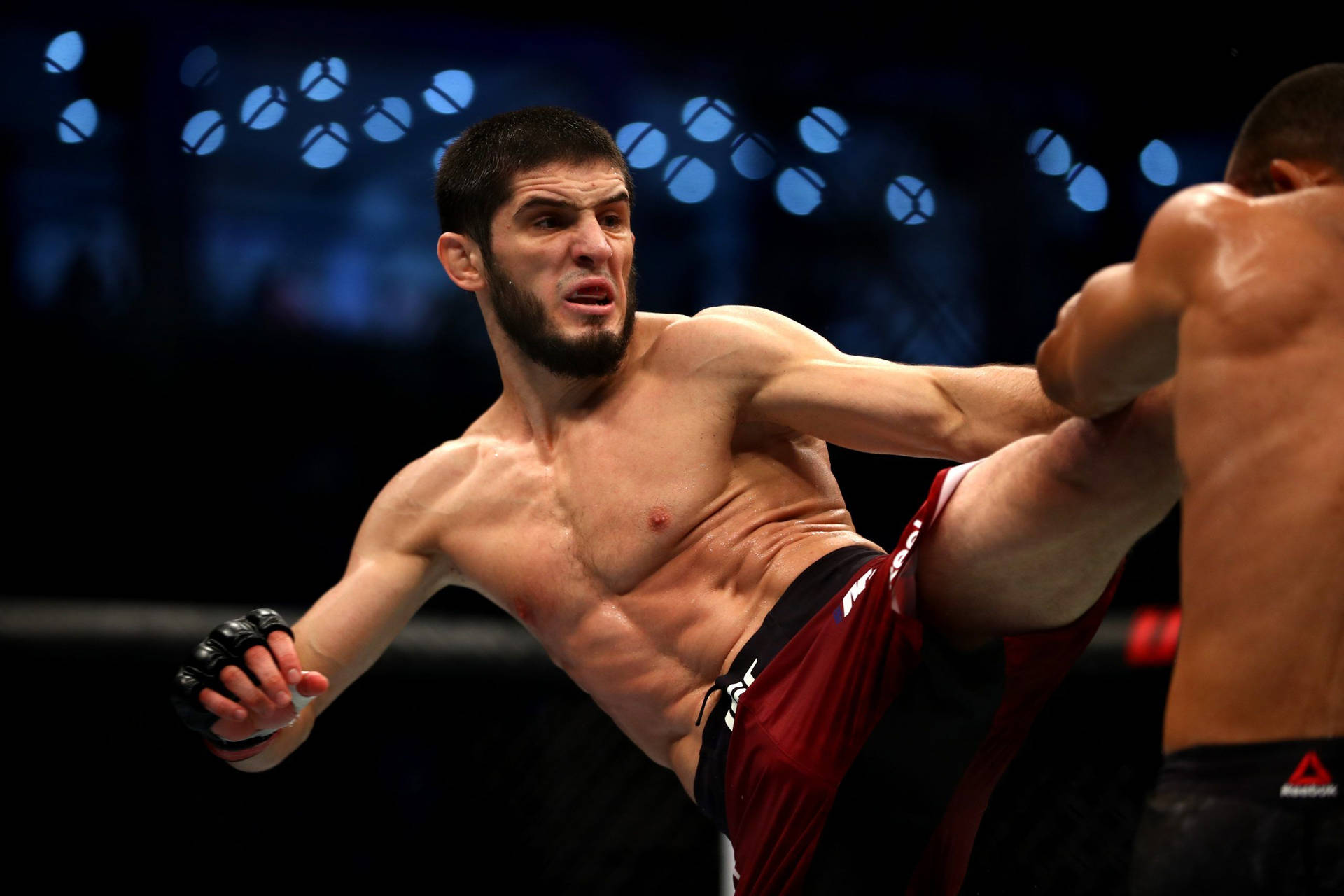 Islam Makhachev In Action Wallpaper