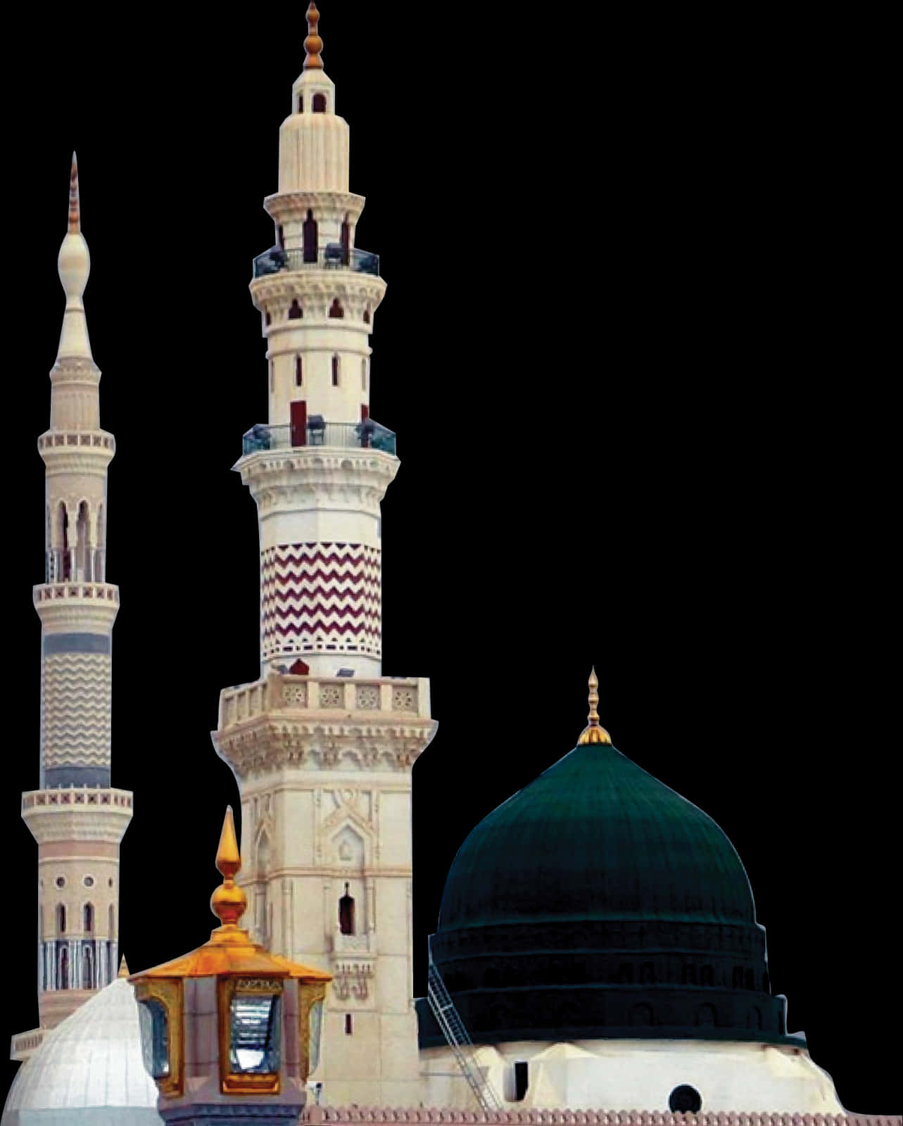 Islamic_ Architecture_ Minarets_and_ Dome.jpg PNG