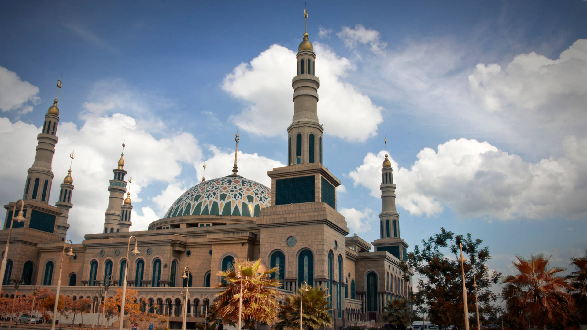 Centro Islamico Moschea Samarinda Indonesia Sfondo