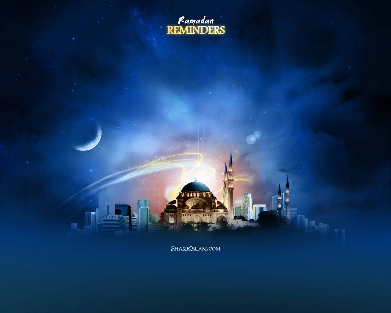 Islamic Mosque Digital Art Background