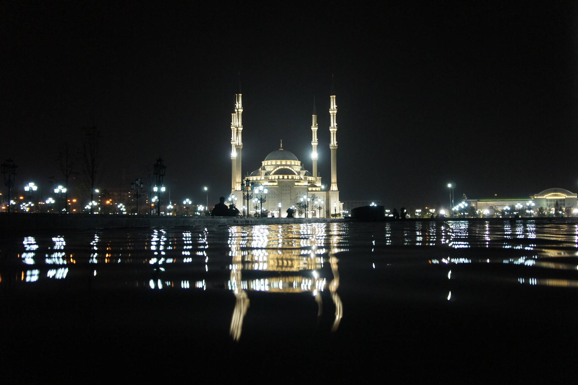 Islamic Mosque Night Photography Picture