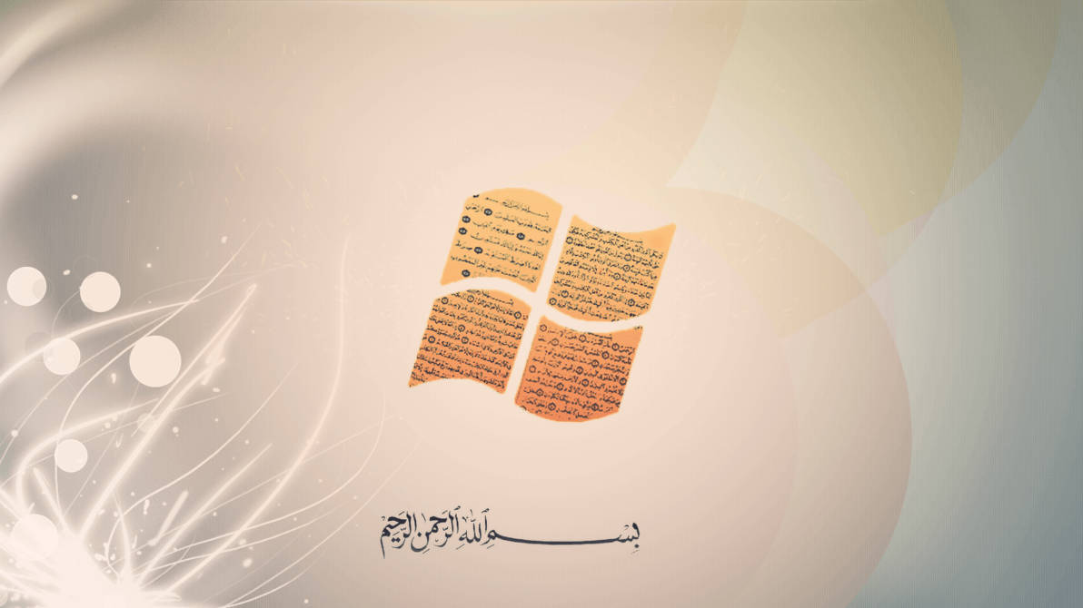 Islamic Windows Logo Background
