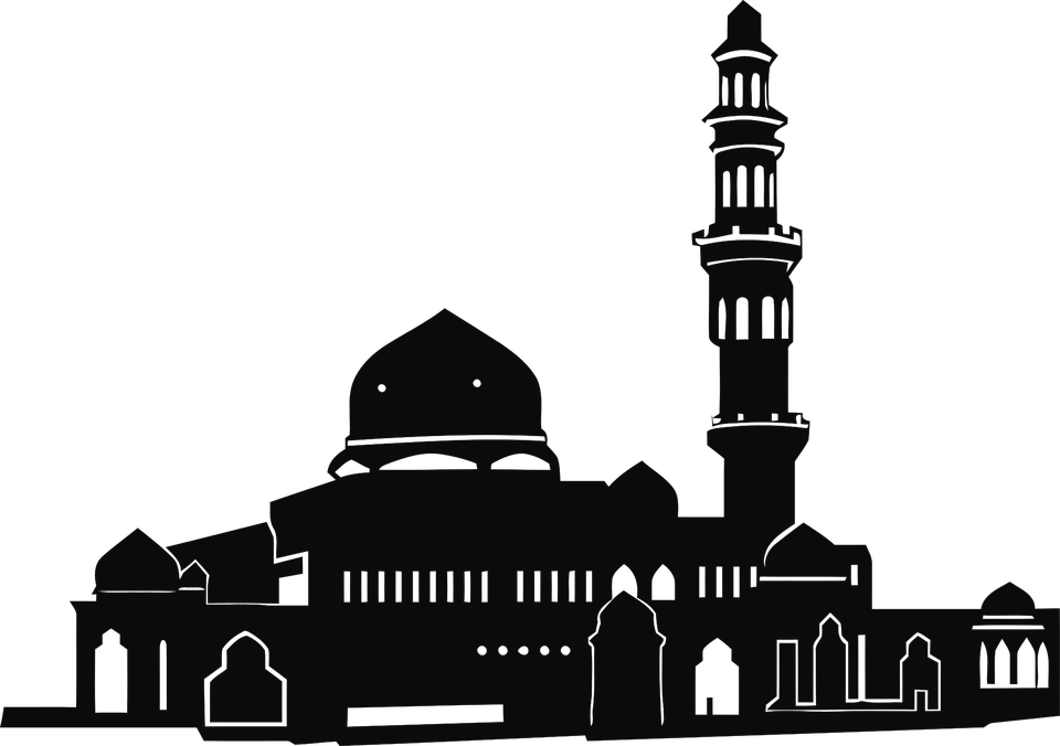 Islamic_ Mosque_ Silhouette_ Vector PNG