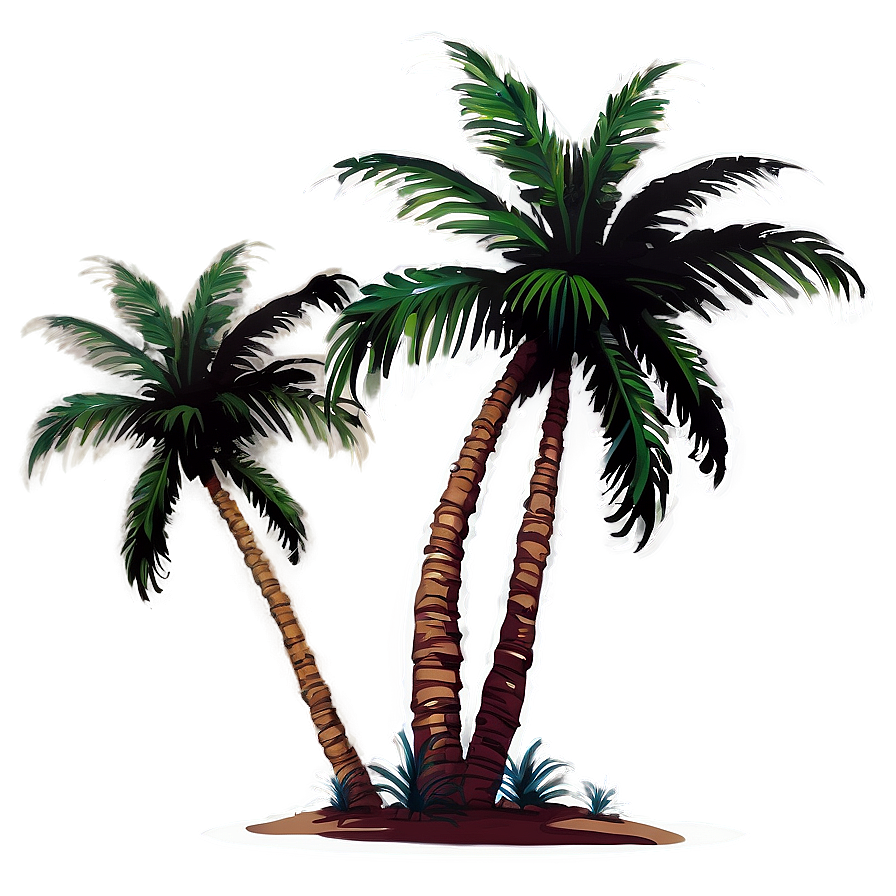 Island Palm Tree Shadow Png 43 PNG