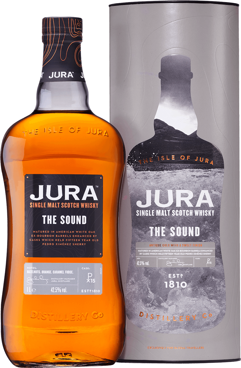 Isleof Jura The Sound Whisky Bottle PNG