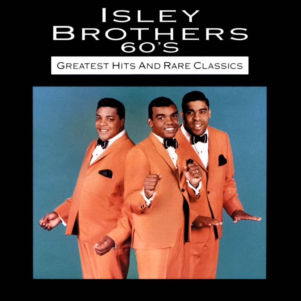 Isley Brothers 60'ers Største Hits Og Sjældne Klassikere Albumdæksel Roterer Stødt Over Skærmen Wallpaper