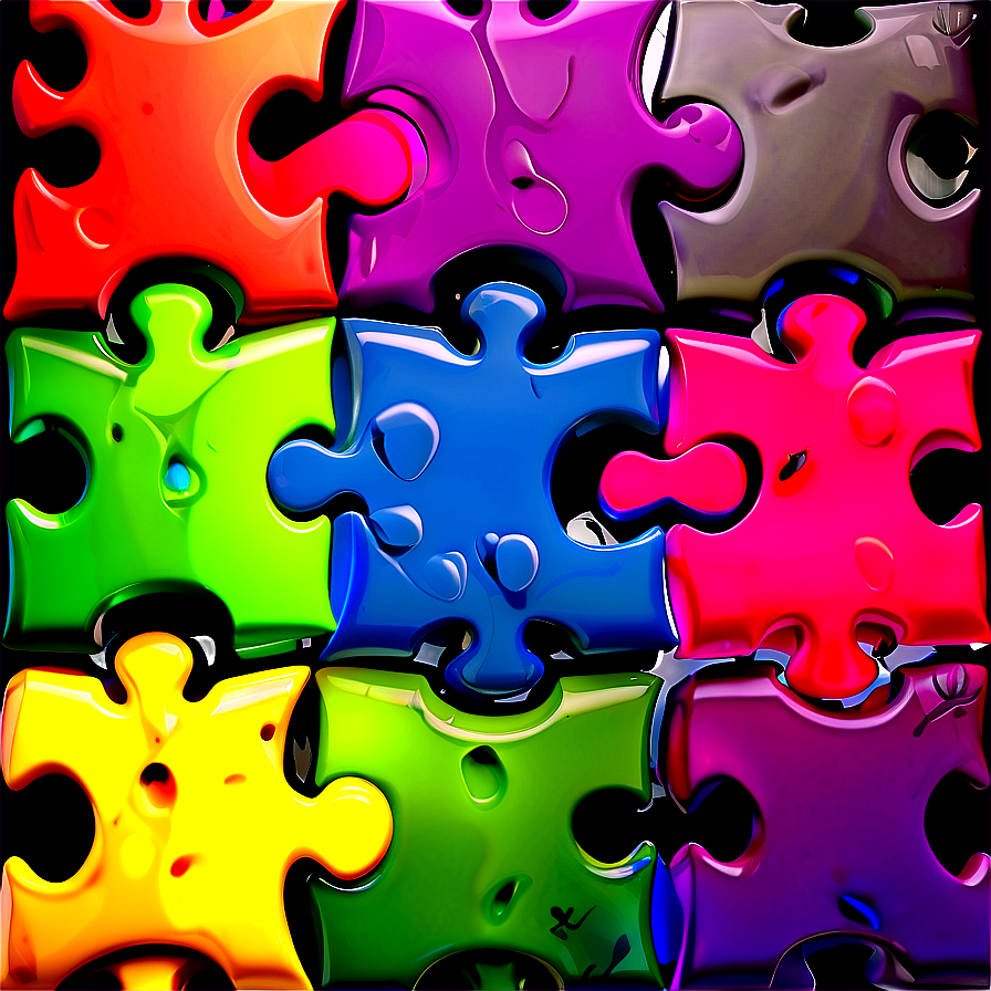 Isolated Puzzle Pieces Png Qnt PNG