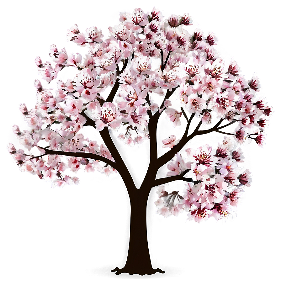 Isolated Single Sakura Tree Png Neu PNG