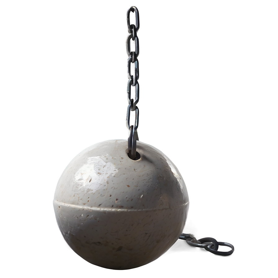 Isolated Wrecking Ball On Transparent Png 06112024 PNG