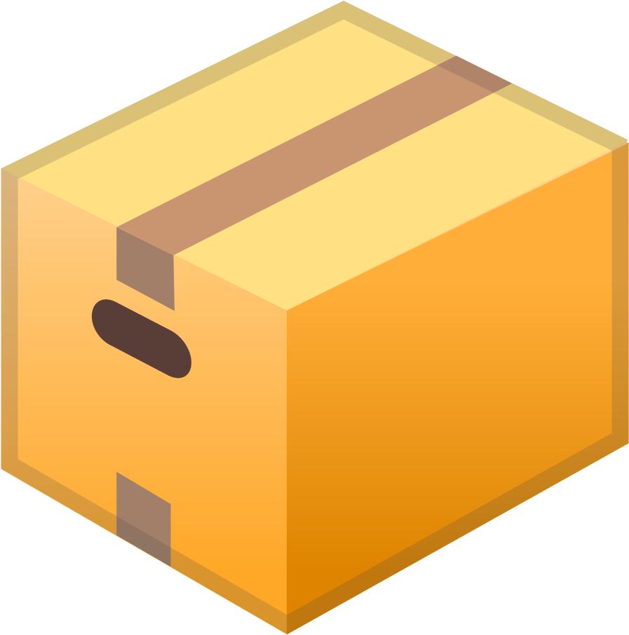 Isometric Cardboard Box Icon PNG