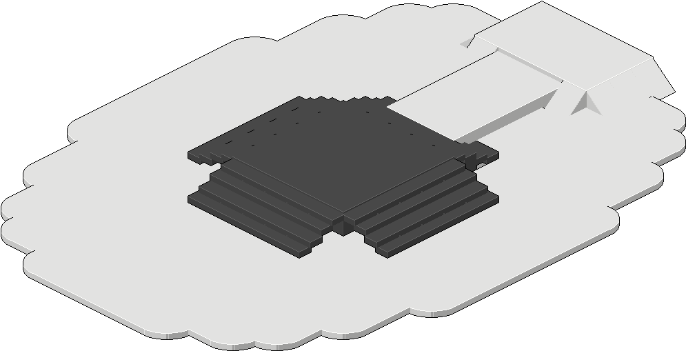 Isometric Computer Chip Vector PNG