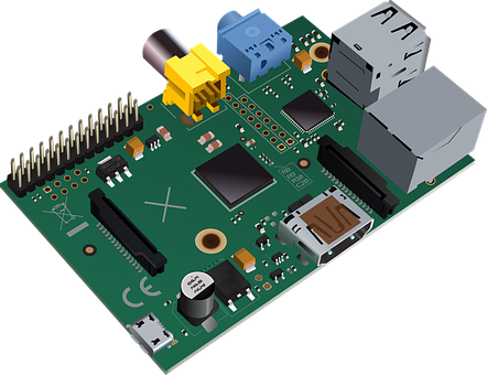 Isometric Electronics Circuit Board PNG