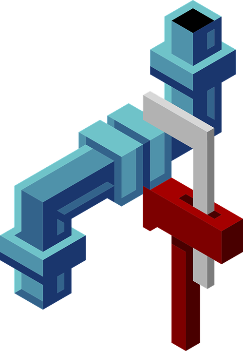 Isometric Plumbing Pipes Illustration PNG