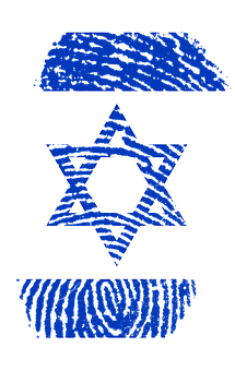 Israel Fingerprintand Starof David PNG