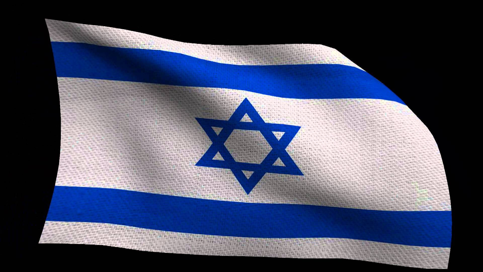 Israel Flag On Canvas Wallpaper