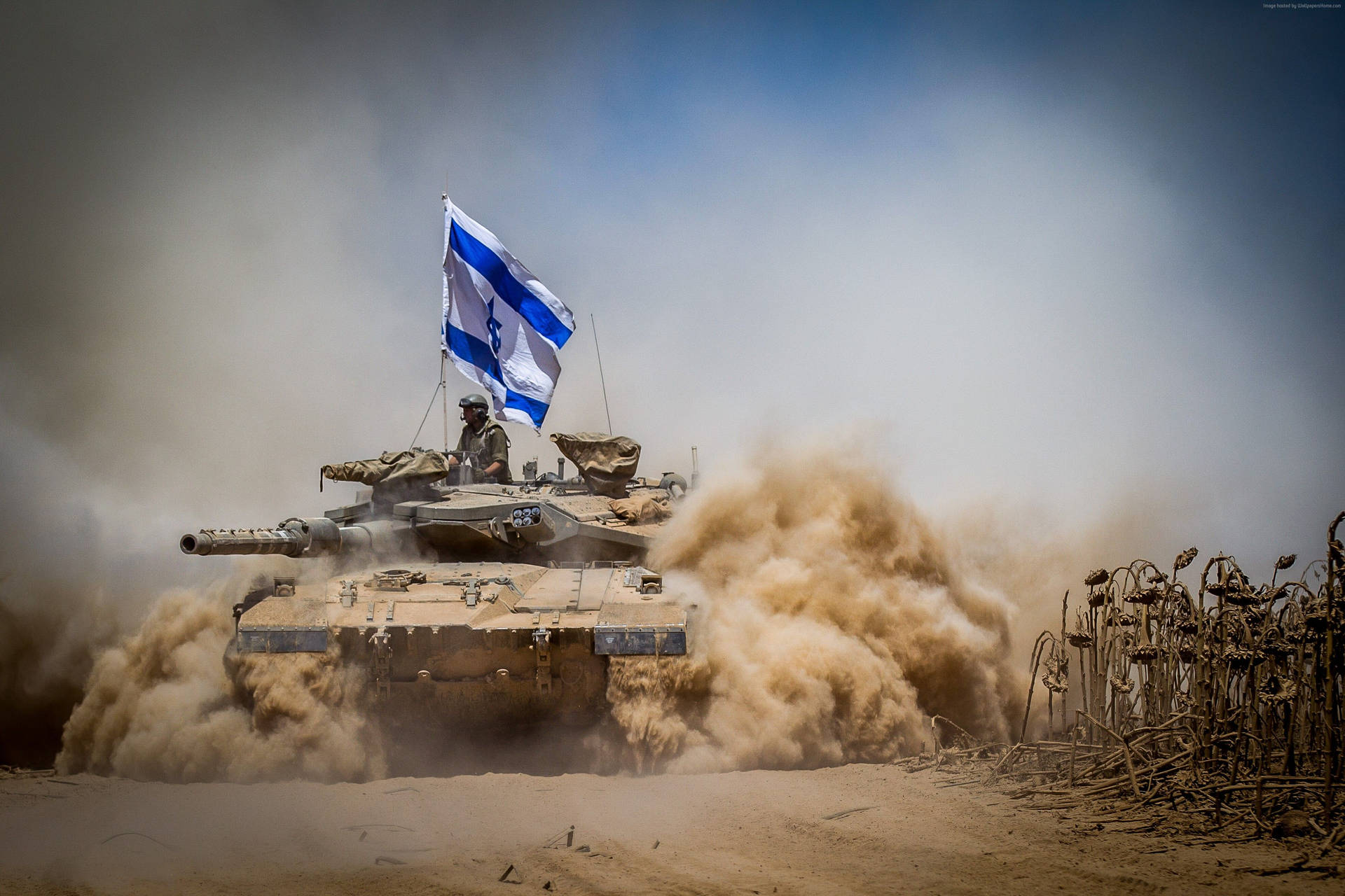 Israel Flag On Tank Wallpaper