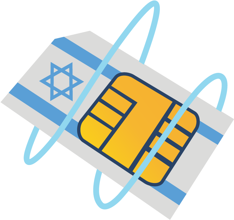 Israel Flag S I M Card Illustration PNG