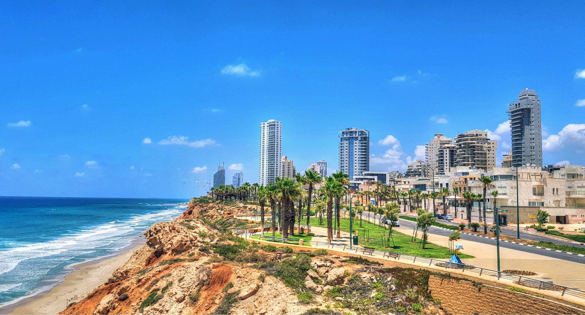 Israel Netanya City Beach Wallpaper