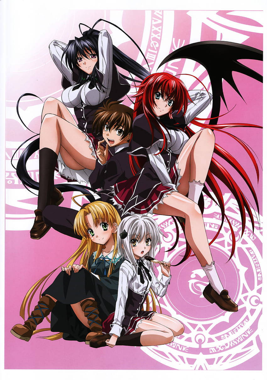 Issei With Girls High School DxD Wallpaper