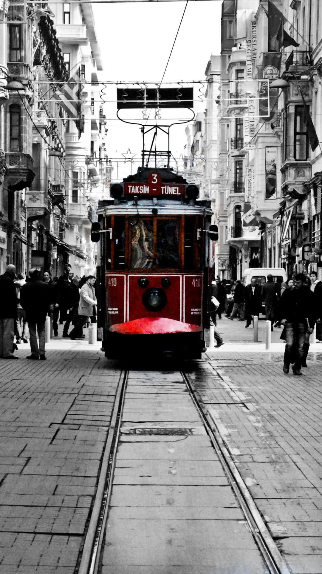 Istiklal Caddesi Red Tram Wallpaper