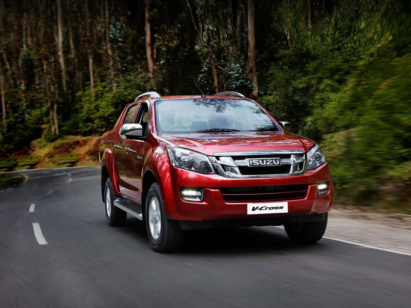 Stunning Isuzu truck on the road Wallpaper