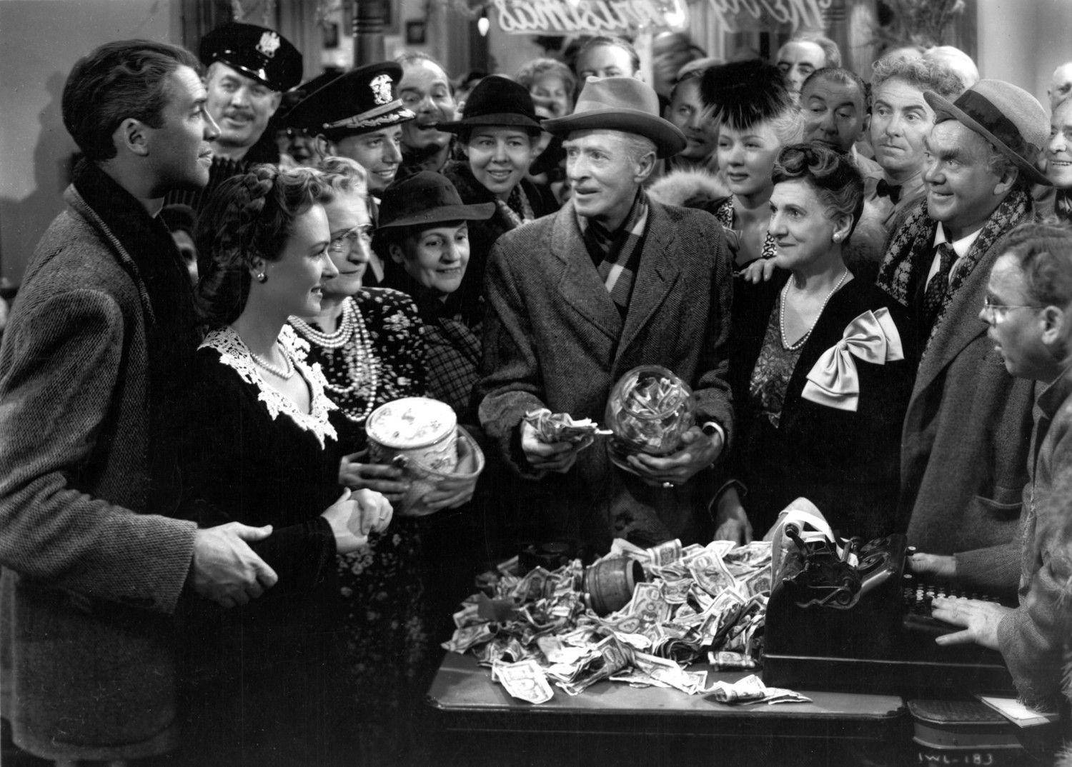 It's A Wonderful Life Cast George Mary Bailey Wallpaper