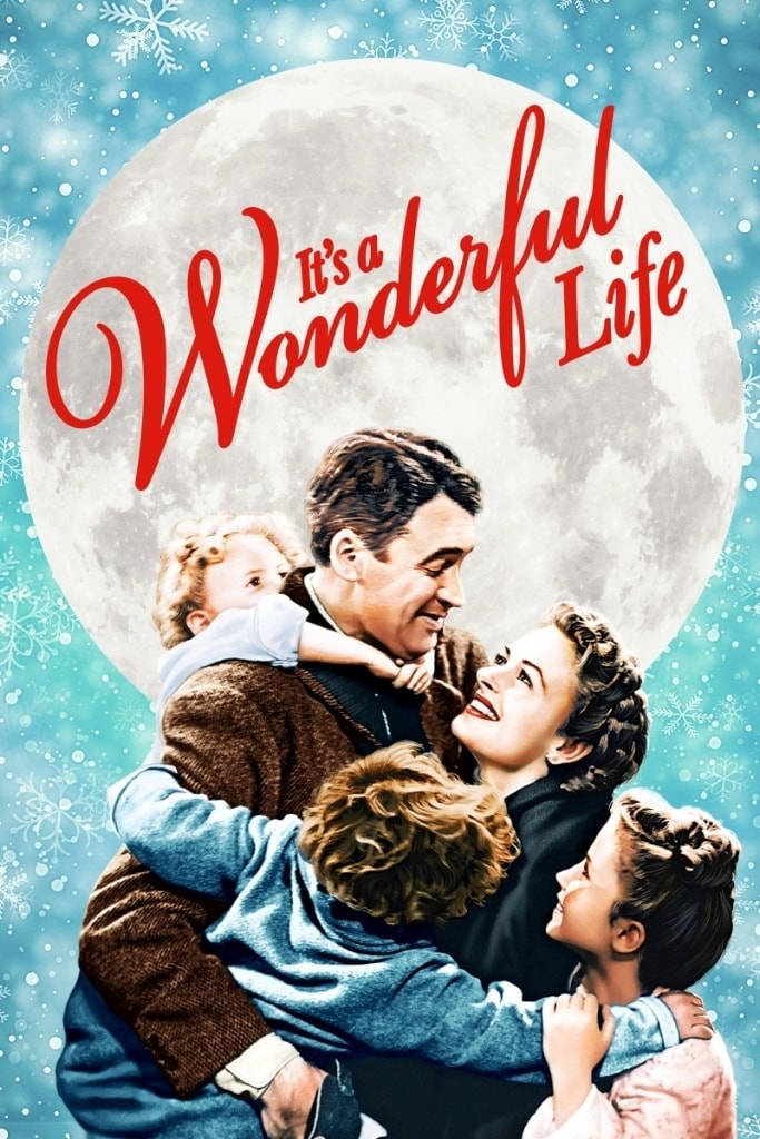 It's A Wonderful Life Retro Movie Poster Wallpaper