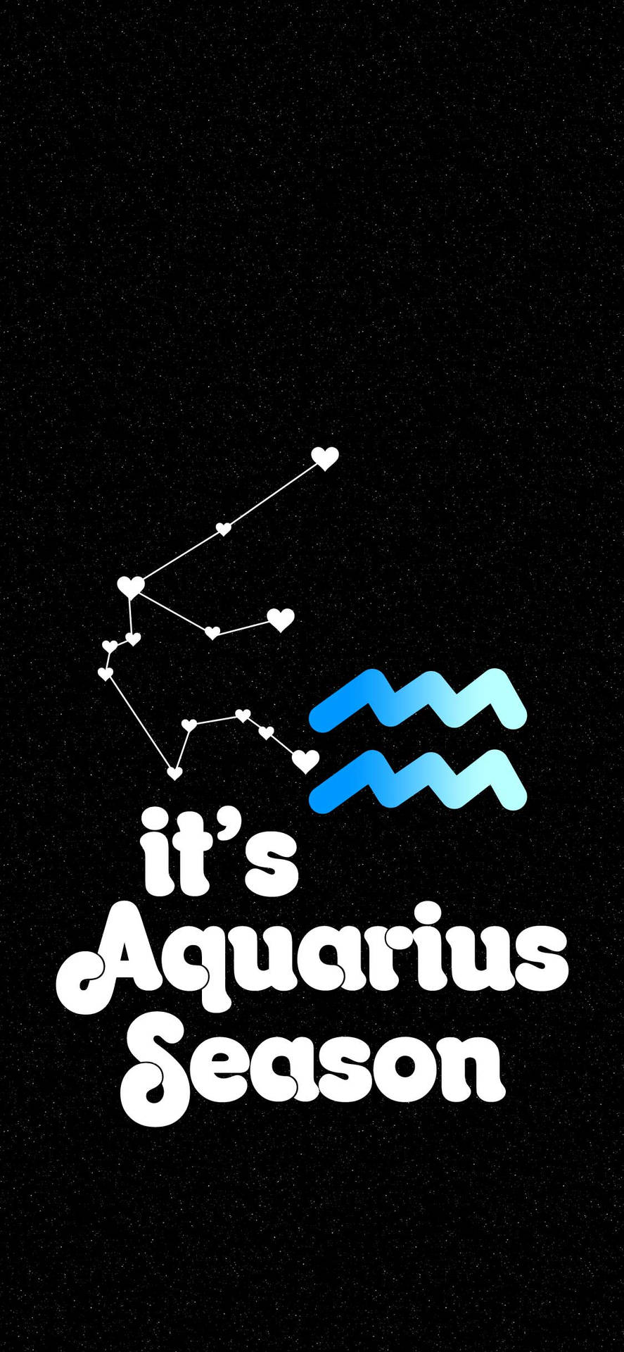 It's Aquarius Zodiac Season Wallpaper