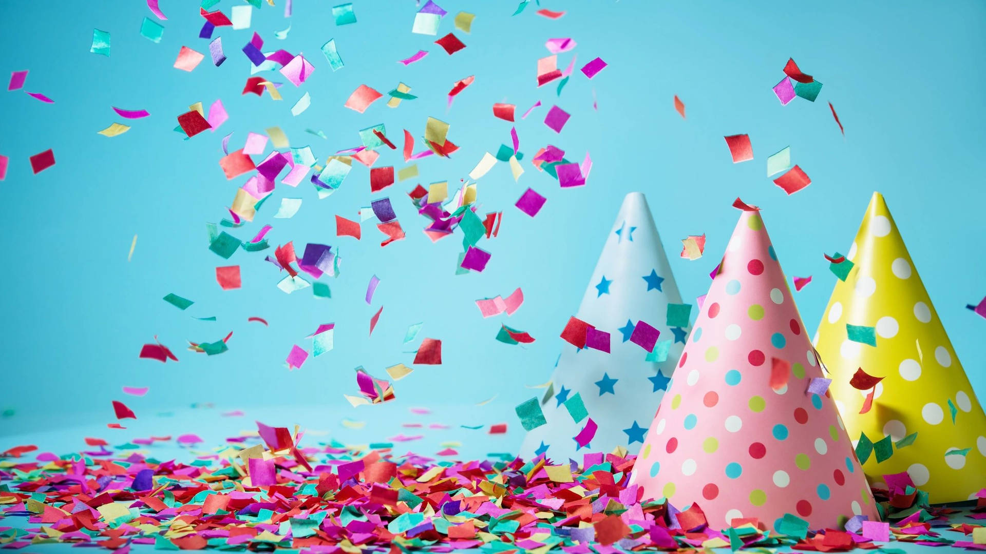 It's My Birthday Party Hats Wallpaper