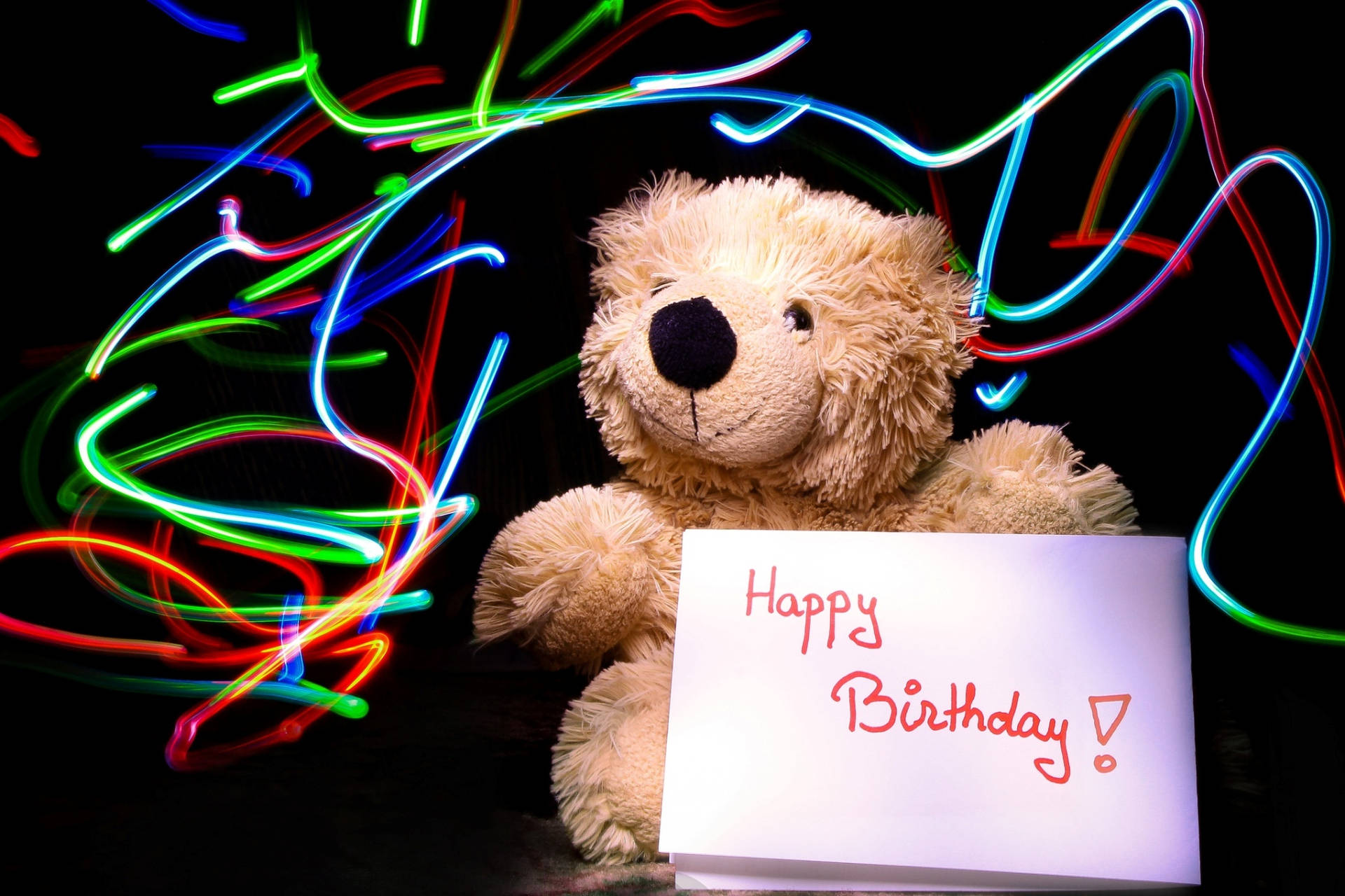 Image Caption: "Celebrate with Me - It's My Birthday Teddy Bear" Wallpaper