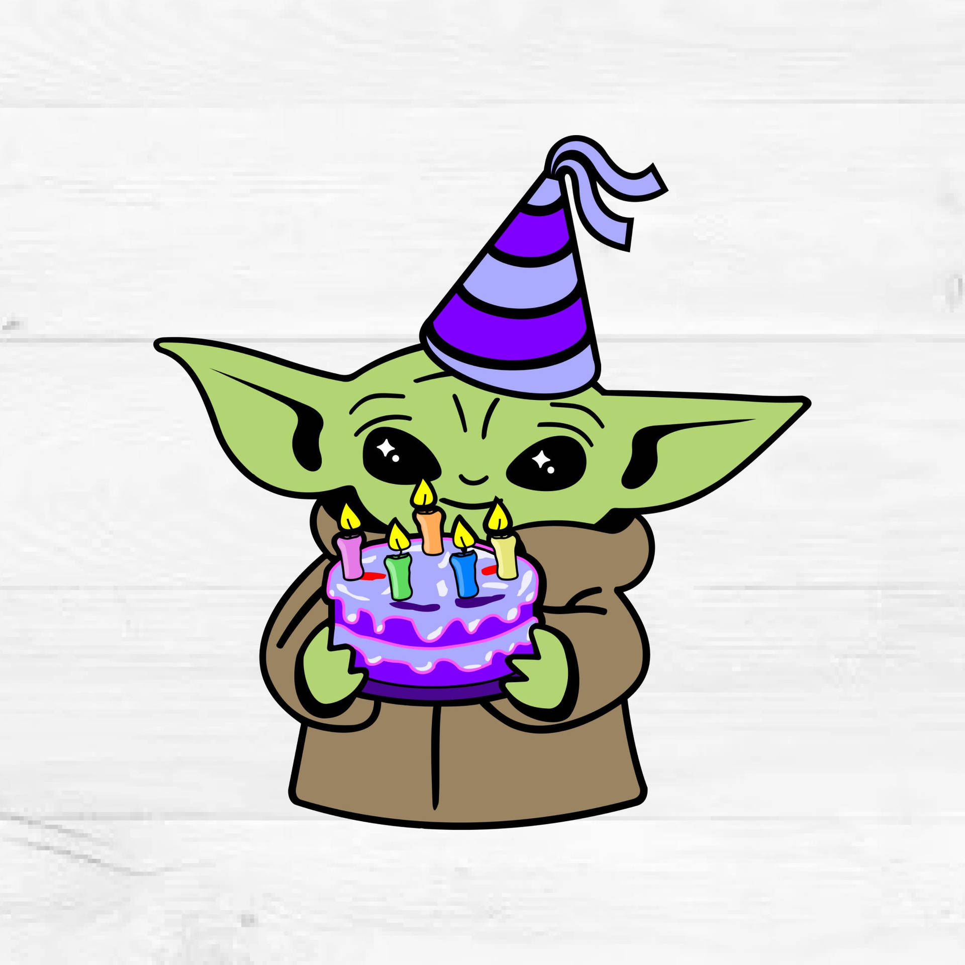 Esmi Cumpleaños, Yoda. Fondo de pantalla